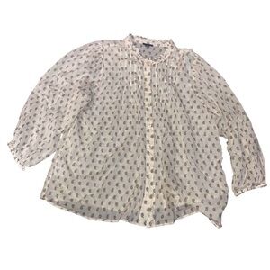 Ann Taylor paisley print blouse